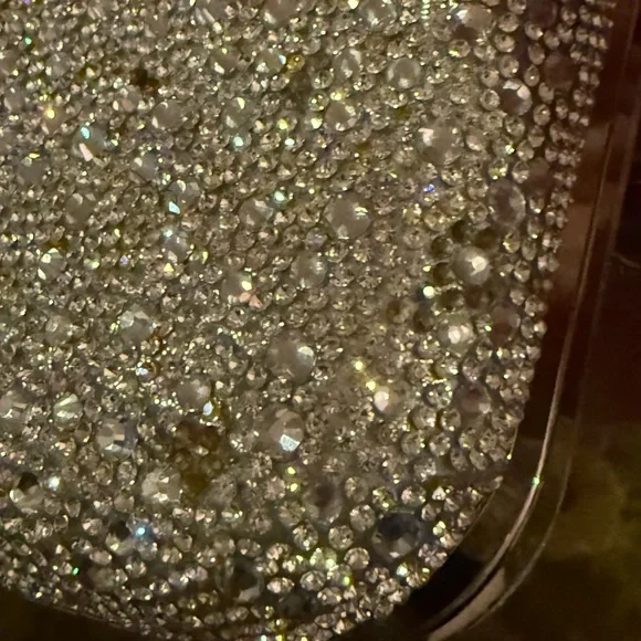 House of Harlow 1960  Silver Crystal Clutch! - Picture 11 of 13